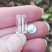 Glass Candy Jar with Metal Lid