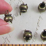 Tiny Bronze Cauldron Charms*