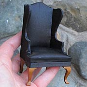 Black Wingback Chair