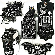 Halloween Chalkboard Words Stickers*