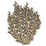 Large Coral Die-Cut Chipboard*