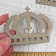 Die-Cut Chipboard Crowns