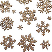 Chipboard Snowflake Cut-Outs