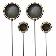 Circle Hatpins - Bronze