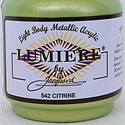 Lumiere Metallic Acrylic Paint - Citrine