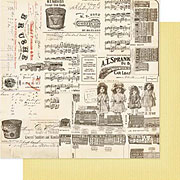 City Sidewalk City Shoppers Scrapbook Paper