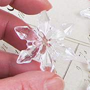 Clear Acrylic Snowflakes