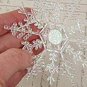 4 Inch Iridescent Snowflakes