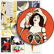 Clown Valentines Collage Sheet