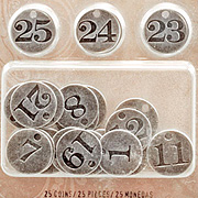 Tim Holtz Countdown to Christmas Coins