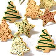 Christmas Cookies Metal Brads