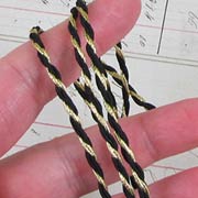 Black & Gold Mini Cording