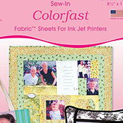 Colorfast Sew-In Inkjet Fabric Sheets - Cream