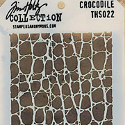 Tim Holtz Stencil - Crocodile