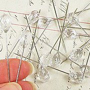 Crystal Stick Pins