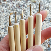 Tiny Dapping or Dotting Tools - Set of 5