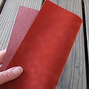 Dark Rusty Red Suede Paper*