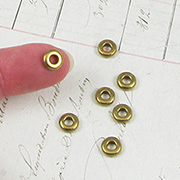 7mm Raw Brass Donut Beads