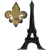 Tim Holtz - Fleur de Lis and Eiffel Tower Die