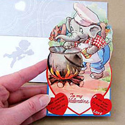 Elephant Chef Die-Cut Valentine Card