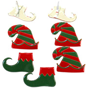 Elf Hats & Shoes Metal Brads