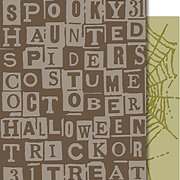 Tim Holtz - Embossing Folders - Halloween Words & Cobwebs