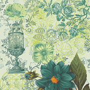 Engraved Garden Cage Scrapbook Paper