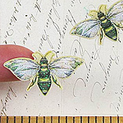 Foliage Bees Epoxy Stickers