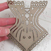 Fancy Corset Chipboard Embellishment