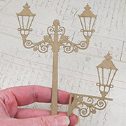 Fancy Lamp Post & Sconce Set