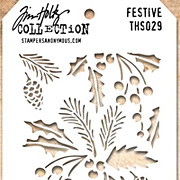 Tim Holtz Stencil - Festive