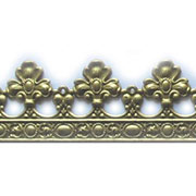 Embossed Brass Trim - Fleur De Lis