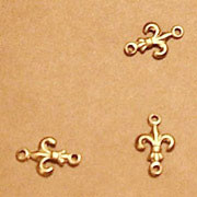 Brass Fleur de Lys Connectors