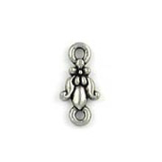 Pewter Fleur Connector