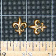 Brass Fleur de Lys Charms