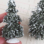 Flocked Christmas Trees