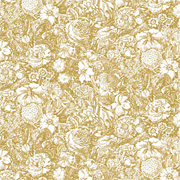 Jolie Gold Floral Scrapbook Paper