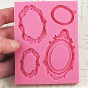 Silicone Mold - Oval Mirror Frames*