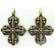 French Bronze Cross Pendant*