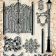 Gateway Wrought Iron Fence Clear Stamp Set