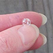 Tiny 6mm Diameter Glass Globe