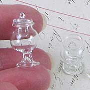 Tiny Glass Jar with Lid
