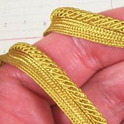 Narrow Gold File Braid