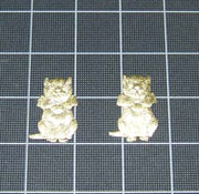 Gold Dresden Sitting Cats
