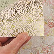 Pink and Gold Floral Scrapbook Paper