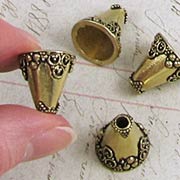 16mm Brass Fancy Bead Cap or Dollhouse Vase