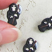 Ceramic Grim Reaper Bead