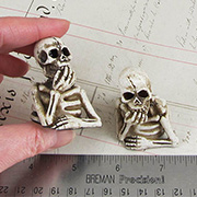 Half Miniature Skeleton Figurine