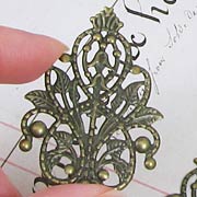 Bronze Harp Filigree