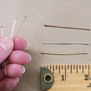 2 Inch Head Pins - Gold